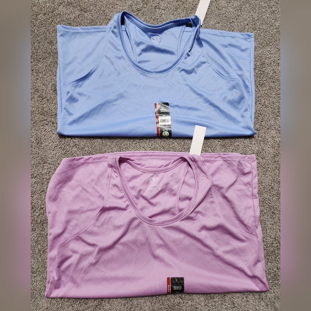 Athletic Works Lavender And Light Blue Tank Top